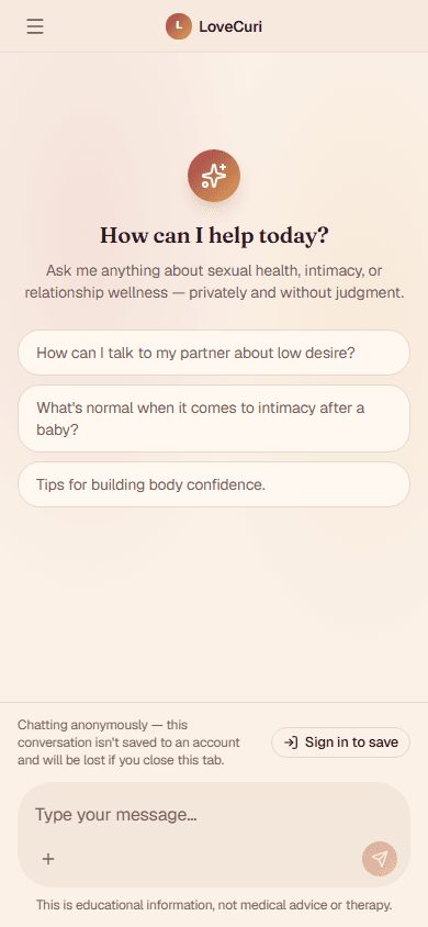 Private AI chat screen